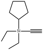 ETHYNYLCYCLOPENTYLDIETHYLSILANE Structural