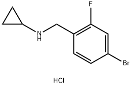 N-(4-BroMo-2-fluorobenzyl)cyclopropanaMine HCl Structural