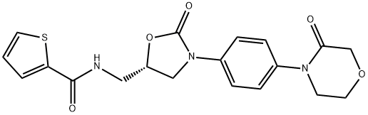 2-ThiophenecarboxaMide, N-[[(5S)-2-oxo-3-[4-(3-oxo-4-Morpholinyl)phenyl]-5-oxazolidinyl]Methyl]- Structural Picture