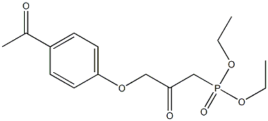 diethyl (3-(4-acetylphenoxy)-2-oxopropyl)phosphonate Structural
