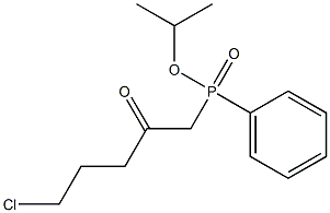 isopropyl (5-chloro-2-oxopentyl)(phenyl)phosphinate Structural