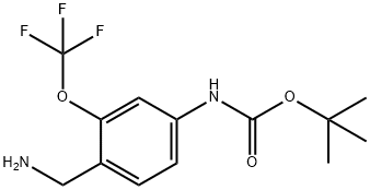 tert-butyl 4-(aminomethyl)-3-(trifluoromethoxy)phenylcarbamate