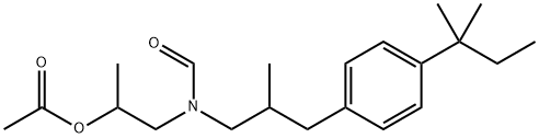 N-[2-(acetyloxy)propyl]-N-[3-[4-(1,1-diMethylpropyl)phenyl]-2-Methylpropyl]-forMaMide Structural