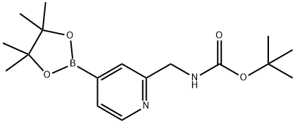 tert-butyl (4-(4,4,5,5-tetraMethyl-1,3,2-dioxaborolan-2-yl)pyridin-2-yl)MethylcarbaMate Structural