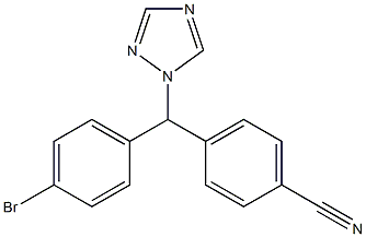 4-((4-broMophenyl)(1H-1,2,4-triazol-1-yl)Methyl)benzonitrile Structural