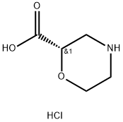 (S)-Morpholine-2-carboxylic acid hydrochloride Structural