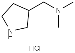 N,N-diMethyl-1-(pyrrolidin-3-yl)MethanaMine hydrochloride Structural