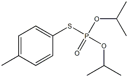 O,O-diisopropyl S-p-tolyl phosphorothioate Structural