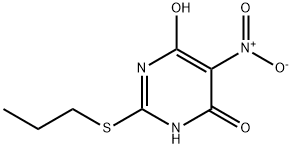 5-nitro-2-(propylthio)pyriMdine-4,6-diol Structural Picture