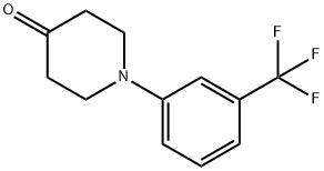 1-[3-(trifluoromethyl)phenyl]piperidin-4-one Structural