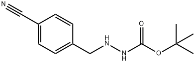 tert-butyl 2-(4-cyanobenzyl)hydrazinecarboxylate Structural Picture