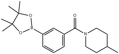 (4-Methylpiperidin-1-yl)(3-(4,4,5,5-tetraMethyl-1,3,2-dioxaborolan-2-yl)phenyl)Methanone