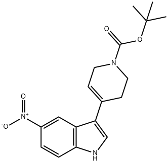 tert-butyl 4-(5-nitro-1H-indol-3-yl)-5,6-dihydropyridine-1(2H)-carboxylate Structural