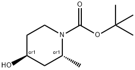 trans 1-CBZ-2-METHYL-PIPERIDIN-4-OL Structural
