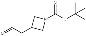 1-Azetidinecarboxylic acid, 3-(2-oxoethyl)-, 1,1-dimethylethyl ester Structural