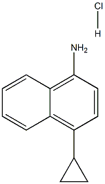 4-cyclopropylnaphthalen-1-aMine hydrochloride Structural