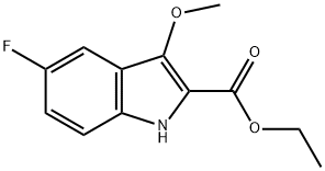 ethyl 5-fluoro-3-Methoxyindole-2-carboxylate Structural