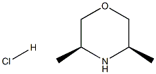 (3R,5S)-3,5-DiMethylMorpholine hydrochloride Structural