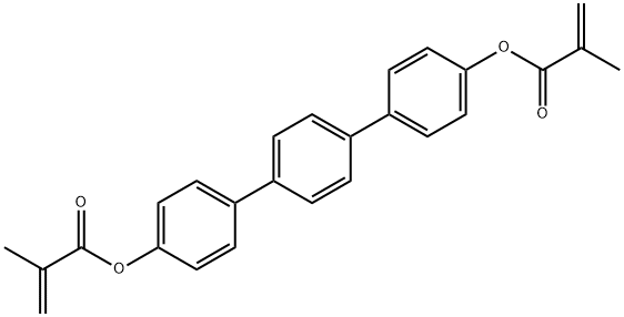 Methacrylic acid,[p-Terphenyl]-4,4-diyl ester Structural