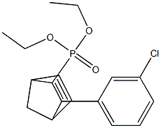 diethyl (3-(3-chlorophenyl)bicyclo[2.2.1]hepta-2,5-dien-2-yl)phosphonate Structural