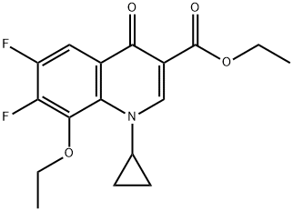 ethyl 1-cyclopropyl-8-ethoxy-6,7-difluoro-4-oxo-1,4-dihydroquinoline-3-carboxylate Structural