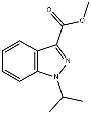 Methyl 1-isopropyl-1H-indazole-3-carboxylate Structural