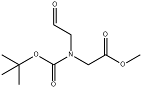 Glycine, N-[(1,1-diMethylethoxy)carbonyl]-N-(2-oxoethyl)-Methyl ester Structural