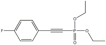 diethyl ((4-fluorophenyl)ethynyl)phosphonate Structural