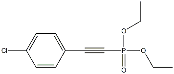 diethyl ((4-chlorophenyl)ethynyl)phosphonate Structural