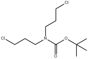 tert-butyl bis(3-chloropropyl)carbaMate Structural