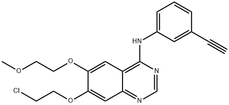 4-QuinazolinaMine, 7-(2-chloroethoxy)-N-(3-ethynylphenyl)-6-(2-Methoxyethoxy)-