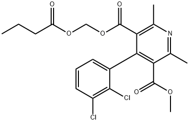 3-((butyryloxy)Methyl) 5-Methyl 4-(2',3'-dichlorophenyl)-2,6-diMethylpyridine-3,5-dicarboxylate Structural