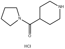 4-Piperidinyl(1-pyrrolidinyl)Methanone hydrochloride Structural