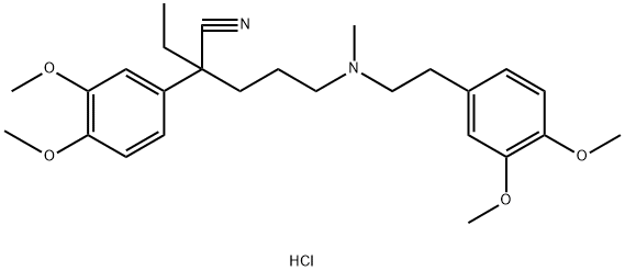 alpha-[3-[[2-(3,4-Dimethoxyphenyl)ethyl]methylamino]propyl]-alpha-ethyl-3,4-dimethoxybenzeneacetonitrile monohydrochloride