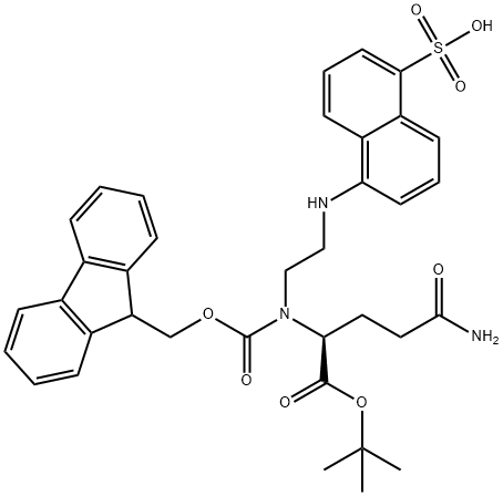 FMoc-Glu(EDANS)-OtBu Structural
