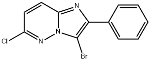 3-BROMO-6-CHLORO-2-PHENYL-IMIDAZO[1,2-B]PYRIDAZINE Structural