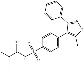 N-((4-(5-Methyl-3-phenylisoxazol-4-yl)phenyl)sulfonyl)isobutyraMide Structural