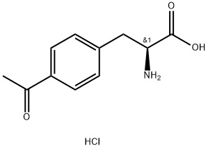 3-(4-acetylphenyl)-2-aminopropanoic acid hydrochloride Structural