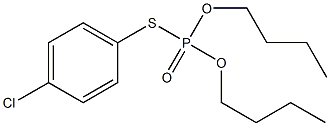 O,O-dibutyl S-(4-chlorophenyl) phosphorothioate Structural