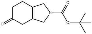 2-Boc-5-oxo-octahydro-isoindole Structural