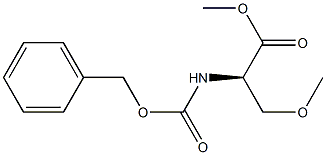 O-Methyl-N-[(phenylmethoxy)carbonyl]-D-serine methyl ester Structural