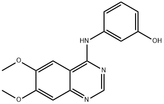 Phenol, 3-[(6,7-diMethoxy-4-quinazolinyl)aMino]- Structural