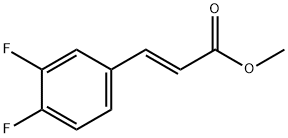 (E)-Methyl 3-(3,4-difluorophenyl)acrylate Structural