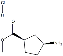 Cis Methyl 3-aMinocyclopentanecarboxylate hydrochloride Structural