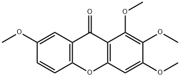 1,2,3,7-tetraMethoxyxanthone Structural