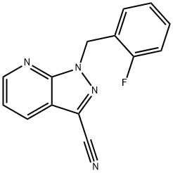 1-(2-fluorobenzyl)-1H-pyrazolo[3,4-b]pyridine-3-carbonitrile Structural