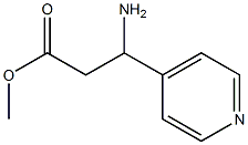 methyl 3-amino-3-(pyridin-4-yl)propanoate Structural