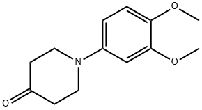 1-(3,4-dimethoxyphenyl)piperidin-4-one Structural