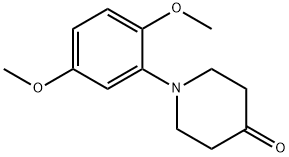 1-(2,5-dimethoxyphenyl)piperidin-4-one Structural