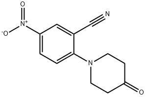 5-nitro-2-(4-oxopiperidin-1-yl)benzonitrile Structural